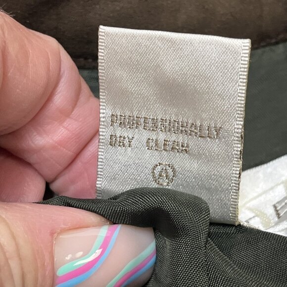 Doncaster Jacket Womans 10 Brown Woven Silk Tweed Blazer Cropped  Dark Academia - Picture 9 of 13